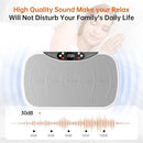 Vibration Plate Exercise Machine, Full Body Shaker Workout Vibration Plate for Lymphatic Drainage Weight Loss, Waver Vibrating Fitness Platform with Resistance Bands, Low Noise Home Fitness for Adults by CozyNest Decor