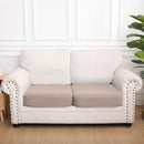 hyha Waterproof Couch Cushion Covers, Stretch Sofa Couch Seat Slipcover for Dog Washable, Non-Slip Waterproof Outdoor Cushion Covers for Patio Furniture Replacement (2 Pieces, Taupe) by CozyNest Decor