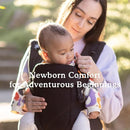 Beco Gemini Baby Carrier from Newborn to Toddler - Certified Ergonomic Newborn Baby Carrier for Infants and Children of 7-35 lbs - M Shape, Adjustable Seat, 100% Cotton (Metro Black) by TinyTreasures Baby Boutique