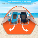 Gorich Beach Tent Sun Shelter for 3/4-5/6-7/8-10 Person with UPF 50＋ UV Protection, Lightweight & Easy Setup Beach Shade Canopy, Portable Beach Shade Tent Beach Cabana by TinyTreasures Baby Boutique