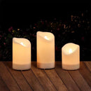 2 in 1 Rechargeable Candles, USB Solar Candles Outdoor Waterproof, Long Lasting Battery Operated Led Electric Flickering Flameless, for Outdoor Lanterns, Wedding, Christmas, Table Decorations by GreenHaven Gardens