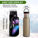 icolor Water Bottle Carrier Bag with Strap 25/32/40 oz Crossbody Bottle Holder with Phone Pocket Sling Sleeve Insulated Neoprene Water Bottle Pouch for Walking Travelling by TinyTreasures Baby Boutique