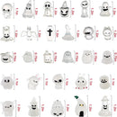 58 Pcs Halloween Luminous Mini Figures Glow in Dark Tiny Resin Figures Set Fairy House Diorama Accessories Halloween Pumpkin Ghost Skull Ornament for Garden Dollhouse Craft DIY(Ghost) by GreenHaven Gardens
