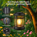 Solar Lanterns Outdoor Waterproof: 2 Pack Hanging Solar Lights for Outside Patio Porch Garden Tabletop Decor - Bright LED Warm White Solar Powered Lighting - 2025 Gardening Lovers Mom Gifts by CozyNest Decor