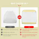 Porayhut Portable Baby Crib Net Safety Mesh Tent,Pop up Infant Mosquito Net, See Through Canopy Netting Cover for Baby&Toddler to Keep Baby from Climbing Out. by TinyTreasures Baby Boutique