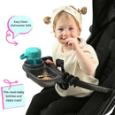 Swanoo Universal Stroller Snack Tray | Compatible with Nuna | Stroller Cup Holder | Silicone Arms Grip Bumper Bar | Stroller Tray Attachment with Cups Holder for Baby Toddler | Stroller Accessories by TinyTreasures Baby Boutique