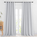NICETOWN Room Darkening Curtains Extra Long 102 Inches - Grommet Thermal Insulated Weighted Window Drapes Sound Reducing for Living Room/Farmhouse (W66 x L102, Greyish White, 2 Panels) by TinyTreasures Baby Boutique