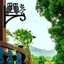 peacoblue Iron Plant Hangers Hooks for Outdoor Indoor Hanging Plants Flower Fern Pots Lantern Bird Feeder Wind Chimes, 12"x14" Owl Weather Resistant Metal Wall Holder for Porch Garden Farmhouse(Owl) by GreenHaven Gardens
