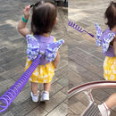 Accmor Toddler Harness Leash + Anti Lost Wrist Link, Kids Butterfly Harnesses With Children Leashes, Cute Baby Leash Walking Assistant Wristband Strap Tether for Girls Outdoor (Purple) by TinyTreasures Baby Boutique