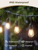 XMCOSY+ Smart Outdoor String Lights, 123Ft LED Patio Lights Waterproof IP65, App Control, Compatible with Alexa, Dimmable Edison Bulbs Outdoor Light for Yard Porch Bistro Outside by GreenHaven Gardens