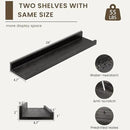 Floating Shelves for Wall, Picture Ledge Shelf 24 Inch Solid Wood Set of 2, Rustic Wall Shelves with Lip, Kids Bookshelf, Photo & Picture Live Edge Floating Shelves for Bedroom, Living Room, Kitchen by CozyNest Decor