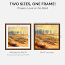 Homeforia 12x12 Frame Brown Wood, High End Dark Oak 12 x 12 Square Picture Frame with Mat 10 x 10 for Photo, 12by12 Wooden Walnut Poster Frame Matted to 10x10 Print, Tempered Glass, Wall Kit, Set of 1 by CozyNest Decor