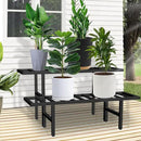Plant Stand Indoor Outdoor, Heavy Duty Iron Pedestal Stands Metal Plant Stand for Indoor Outdoor, 2-Tier Sturdy Flower Stand Display Plant Shelf by GreenHaven Gardens