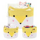 Large Baby Basket Toy Storage 3 Pack, (20"x13.8") Woven Baby Laundry Basket Blanket Basket, Stuffed Animal Storage, Baby Gift Basket Empty, Toy Basket for Kids, Dog, Cat. by TinyTreasures Baby Boutique