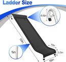 Universal Trampoline Ladder Slide kit, 3 Steps Wide Step for Trampoline, Trampoline Accessories Slide with Buffer Section for Children Kids by TinyTreasures Baby Boutique