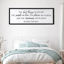 The Best Things in Life Framed Wall Art, 32''×12'' Rustic The Best Things in Life Sign for God Jesus Christ Prayer, Horizontal Holy Inspirational Family Home Decor by CozyNest Decor