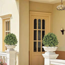 THE BLOOM TIMES 2ft Faux Boxwood Plants Outdoor Set of 2, Topiary Balls Artificial Outside Trees, 24" UV Resistant Fake Greenery Bushes & Shrubs for Front Porch Planter by GreenHaven Gardens