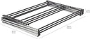 Amazon Basics Foldable Portable Laundry Drying Rack for Indoor Air Drying Clothing, 14.5 x 29.5 x 41.8 inches (LxWxH), Chrome Silver by CozyNest Decor