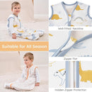 Yoofoss Baby Sleep Sack 0-6 Months Baby Wearable Blanket 100% Cotton 2-Way Zipper TOG 0.5 Toddler Sleeping Sack 3 Pack, Lightweight Sleep Sacks for Babies(Small) by TinyTreasures Baby Boutique