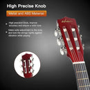 ADM Beginner Acoustic Classical Guitar 30 Inch Nylon Strings Wooden Guitar Bundle Kit for Kid Boy Girl Student Youth Guitarra Online Lessons with Gig Bag, Strap, Tuner, Extra String,Pick,Sunbrust 1 by TinyTreasures Baby Boutique