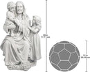Design Toscano He Loves the Little Children Indoor/Outdoor Holy Religious Garden Statue, 28 Inches High, Cast Stone Resin, Antique Stone Finish by GreenHaven Gardens