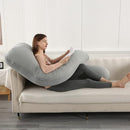 Amagoing Cooling Pregnancy Pillow for Sleeping, 55 inch U Shaped Full Body Maternity Pillow Support for Back, Hip, Belly, Legs for Pregnant Women, Removable Cooling Cover, Pregnant Women Must Have by TinyTreasures Baby Boutique