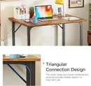 PayLessHere | 32 Inch Computer Desk | Vintage | Office Desk with Metal Frame, Adjustable Feet | Water-Resistant, Scratchproof Surface | Sturdy Writing Table for Home Office or Study | Pack of 1 by CozyNest Decor