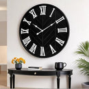 30 Inch Large Wall Clock Farmhouse Style - Black Silent Non-Ticking Rustic Decor for Living Room, Kitchen, Bedroom by CozyNest Decor