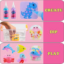 Magic Water Elf Toy Kit, 20 Bottles 24 Molds 70ML Aqua Fairy Water Gel Kit with Sparkling Magic Gel Glow in The Dark, Crate Your Own Magic Water Pets Aqua Fairy Craft Kits for Kids by TinyTreasures Baby Boutique