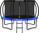 JUMPZYLLA Trampoline Outdoor 8FT 10FT 12FT 14FT 15FT 16FT with Enclosure and Ladder, ASTM Approved Recreational Trampoline for Kids and Adults, Anti-Rust Coated Frame by TinyTreasures Baby Boutique