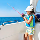 Kids Fishing Pole, Portable Telescopic Kids Fishing Poles for Boys and Girls, Fishing Rod and Reel Combo Kit with Tackle Box, and Fishing Net, Best Fishing Pole for Toddler Youth by TinyTreasures Baby Boutique