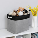 Bidtakay Storage Baskets Extra Large Baskets for Organizing Grey Rectangle Laundry Basket Linen Fabric Bins Set of 2 Clothes Baskets for Closet Shelves Hallway Bedroom Toy Organizer 17x12x15 In by TinyTreasures Baby Boutique
