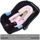 COOLBEBE Upgraded 3-in-1 Babybody Support for Newborn Infant Toddler - Extra Soft Car Seat Insert Cushion Pad, Perfect for Carseats, Strollers, Swings, Pink by TinyTreasures Baby Boutique