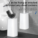 Toilet Brush & Holder Set, 2 Pack Toilet Brushes for Bathroom with Holder, Lightweight Plastic Handle, Space Saving for Storage, Deep Cleaning, Drip-Proof, Easy to Assemble by CozyNest Decor