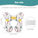 vocheer Baby Travel Pillow(Upgraded), Head and Neck Support Pillow for Pushchair, Car Seat,Stroller, Bouncer, Cotton(Rabbit) by TinyTreasures Baby Boutique