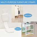 YEYA Upgraded No Drill Furniture Anchors for Baby Proofing, Anti-Tip Adjustable Straps, 4 Pack by TinyTreasures Baby Boutique