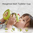 bc babycare Straw Sippy Cups for Toddler, No Spill Sippy Cups for Baby 1+ Year Old, Transition Weighted Sippy Cup with Straw and Strap, 10oz/300ml, Green by TinyTreasures Baby Boutique