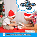 Mini Drones for Kids - RC Drone with Auto Hovering and Headless Mode, Quadcopter with LED Light, Propeller Full Protect, 3D Flips, 3 Batteries, Remote Control, Best Toys Gifts by TinyTreasures Baby Boutique