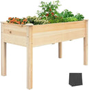 BSP Raised Garden Bed with Legs Outdoor Elevated Planter Box Flower Bed Wood Planter for Vegetable Herb Upgraded Solid Structure Growing Box Suitable for Backyard Patio and Balcony, 48”L X 24”W by CozyNest Decor