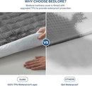 2 Pack Waterproof Mattress Protector, Full Size Mattress Pad with Deep Pocket 6"-15" Depth, Soft Breathable Dirt-Proof Single Bed Mattress Cover for Bedroom, Dorm Room (Gray) by TinyTreasures Baby Boutique