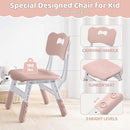Kids Table and 2 Chairs Set, Height Adjustable (17.7"-26.1") Toddler Table and Chair Set, Multi-Activity Table with Graffiti Desktop, Children’s Table and Chairs for Classroom, Home & Daycare by CozyNest Decor