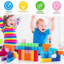Magnetic Blocks, Magnetic Building Blocks for Toddlers 3+, Montessori Toys Preschool STEM Educational Sensory Magnet Tiles for Kids Boys and Girls Classroom Must Haves by TinyTreasures Baby Boutique