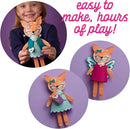 Craft-tastic – Make a Fox Friend Craft Kit – Learn to Make 1 Easy-to-Sew Stuffie with Clothes & Accessories by TinyTreasures Baby Boutique