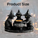Halloween Black Cat Candle Holder, Cute Halloween Table Decor & Mantel Decoration (Black) by CozyNest Decor