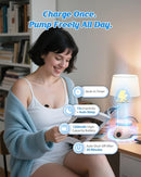 Hands Free Breast Pump MY-381, Wearable Breastfeeding Pump, Rechargeable Electric Pump with Voice Prompts, 4 Modes & 12 Suction Levels – Portable, BPA-Free, Double Pack (Pink) by TinyTreasures Baby Boutique