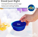 Re-Play 12 Oz. Toddler Bowls for Snack and Everyday Dining - Dishwasher and Microwave Safe - Made in USA - Set of 3-5.75" x 5.75" x 2" - True Blue by TinyTreasures Baby Boutique