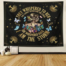 Inspirational Quote Tapestry Positive Motivational Uplifting Encouragement Gifts for Women Teens Girls,Inspirational Gift Wall Decor for Bedroom,They Whispered to Her You Cannot Withstand The Storm by CozyNest Decor