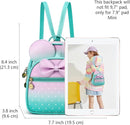 KL928 Girls Bowknot Polka Dot Cute Mini Backpack Small Daypacks Convertible Shoulder Bag Purse for Women by TinyTreasures Baby Boutique