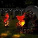 Capoda 2 Pieces Cardinal Garden Decorations Resin Bird Figurine Solar Light Stake Waterproof Light Stake Outdoor Decorations for Patio Yard Lawn Porch Pathway Christmas Decoration by GreenHaven Gardens