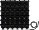 36 Pockets Hanging Planter Bags, Vertical Wall Mounted Plant Planting Grow Bags, Stackable Wall Planter with Timer, Self Watering Hanging Planters for Outdoor Indoor Garden-Black by CozyNest Decor
